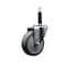 Service Caster 4'' Gray Poly Wheel Swivel 3/4'' Expanding Stem Caster SCC-EX20S414-PPUB-34 - alternate 1